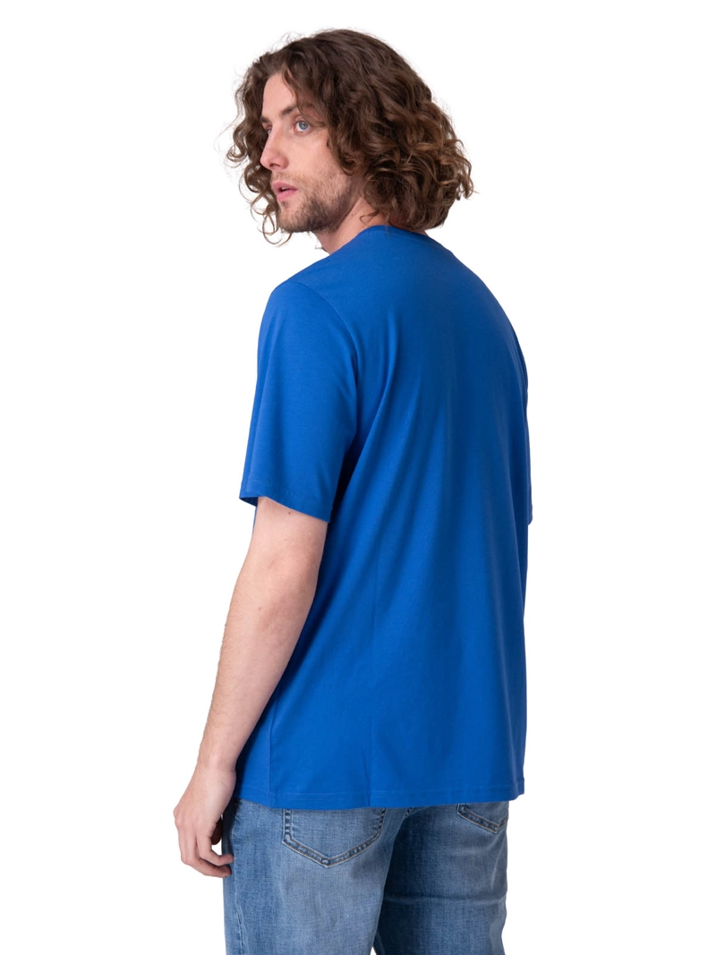 POLERA MANGA CORTA CAT LOGO TEE HOMBRE AZUL CAT - 2