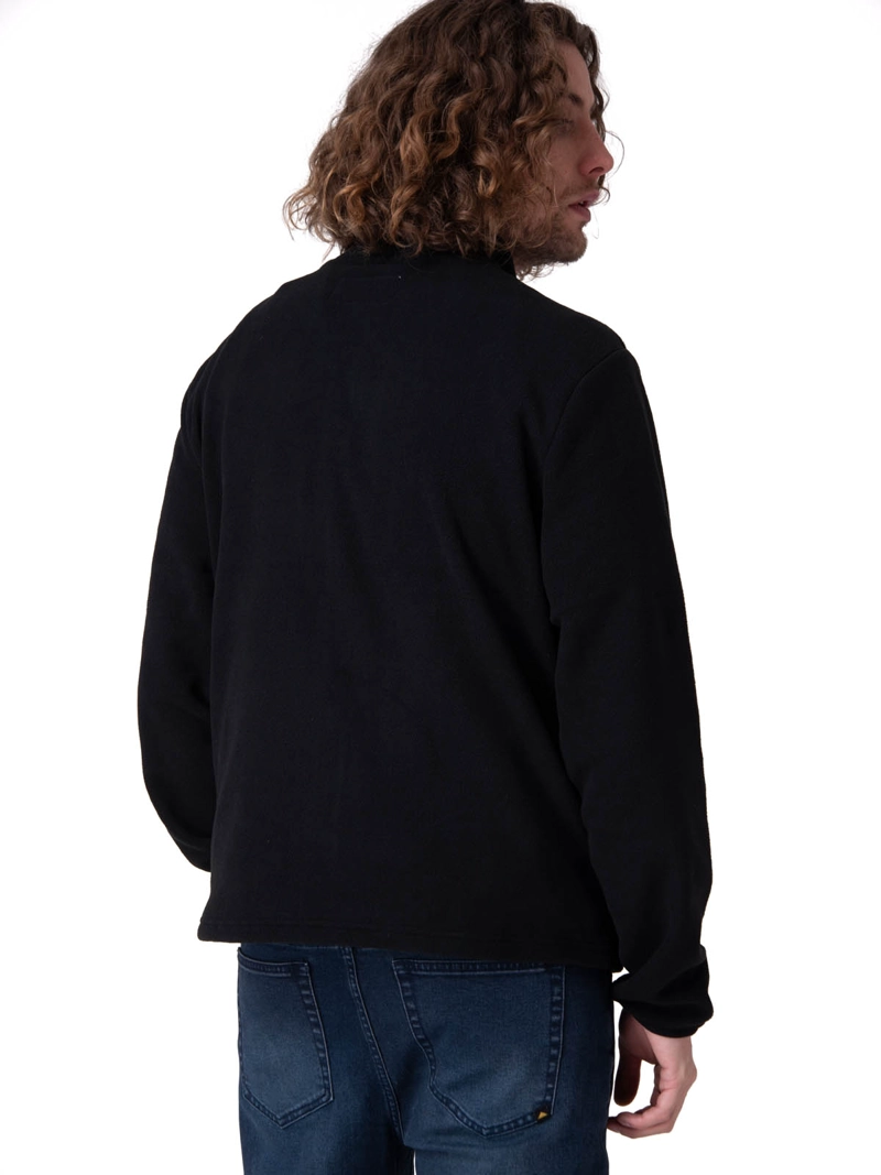 POLAR MICROFLEECE FULL ZIP NEGRO HOMBRE CAT - 4