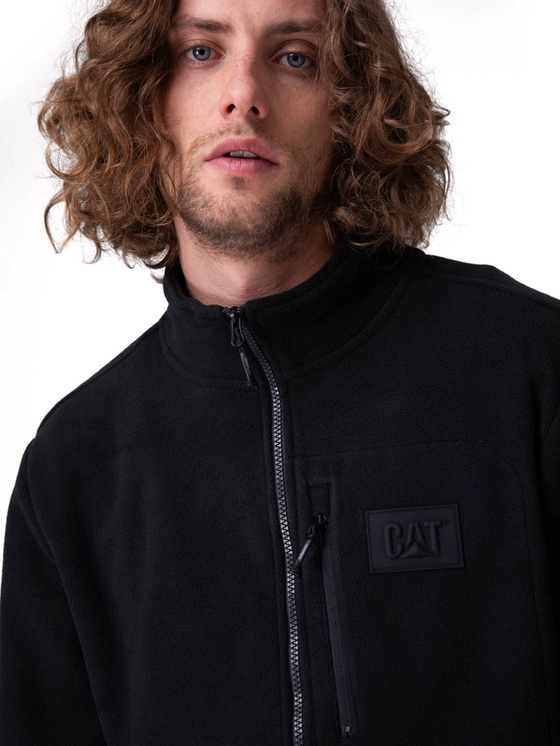 POLAR MICROFLEECE FULL ZIP NEGRO HOMBRE CAT - 5
