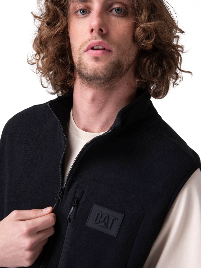 POLAR MICROFLEECE VEST NEGRO HOMBRE CAT - 4