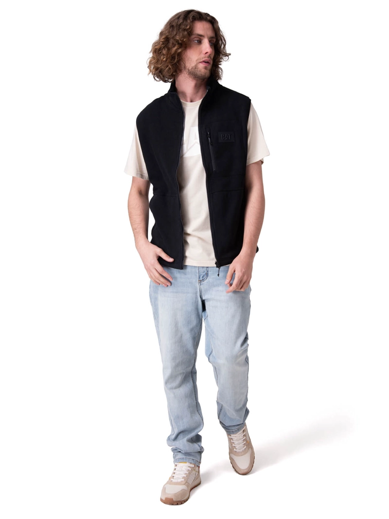 POLAR MICROFLEECE VEST NEGRO HOMBRE CAT - 5