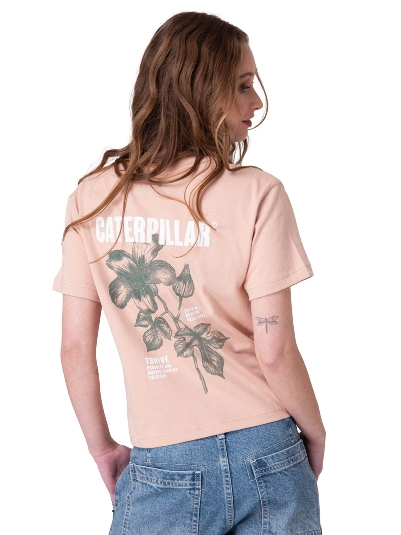 POLERA MANGA CORTA BOXY THRIVE GRAPHIC MUJER ROSADO CAT - 2