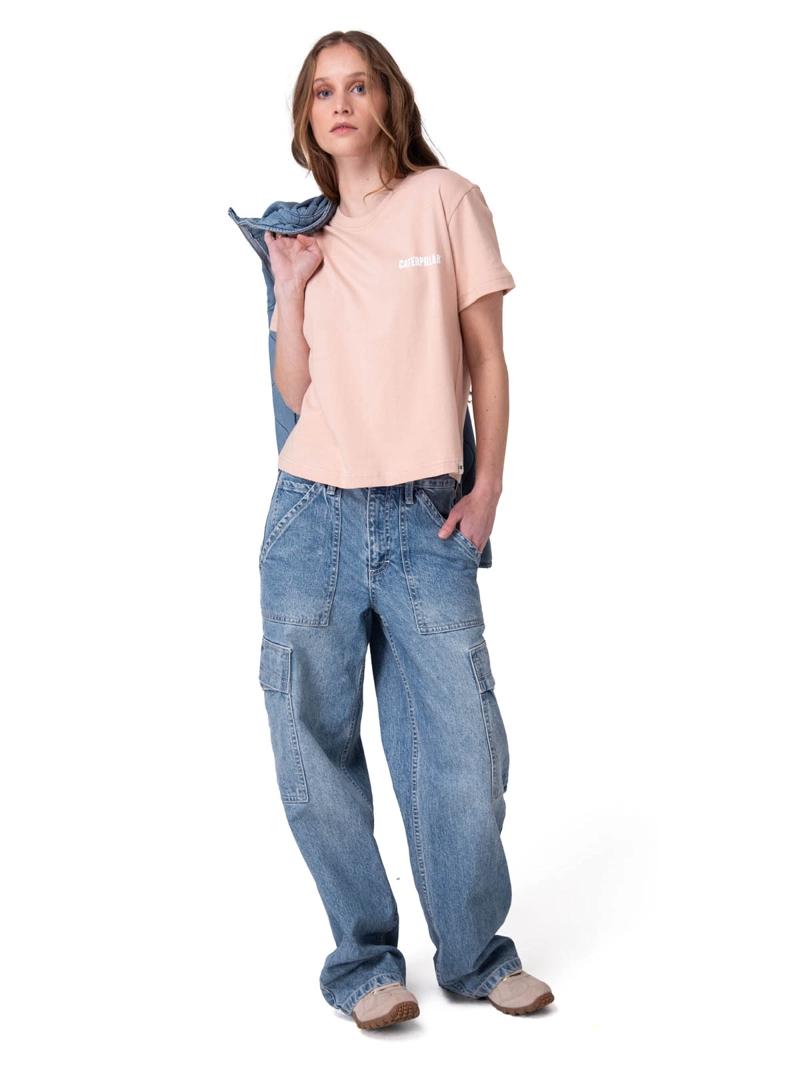 POLERA MANGA CORTA BOXY THRIVE GRAPHIC MUJER ROSADO CAT - 6