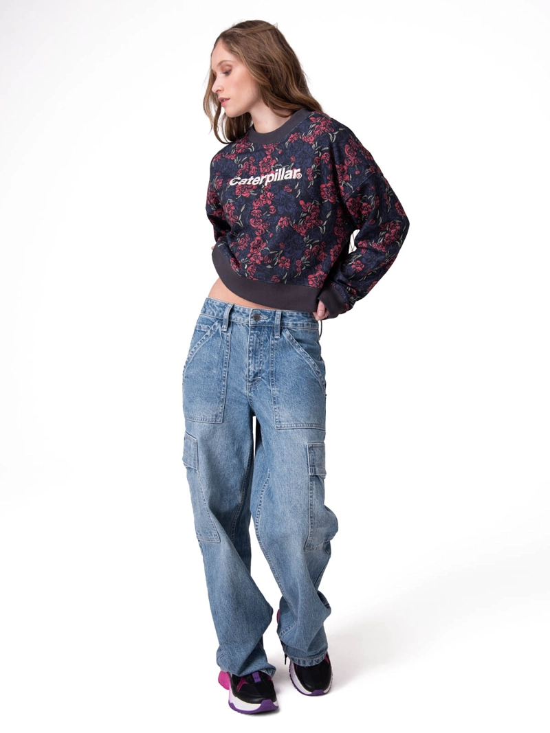 POLERON RELAXED CATERPILLAR MUJER MULTICOLOR CAT - 6