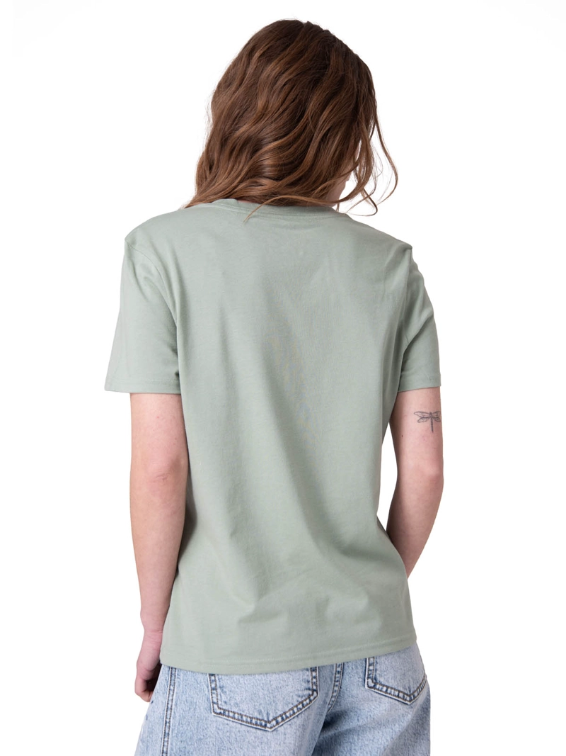 POLERA MANGA CORTA CATERPILLAR LOGO TEE MUJER VERDE CAT - 2