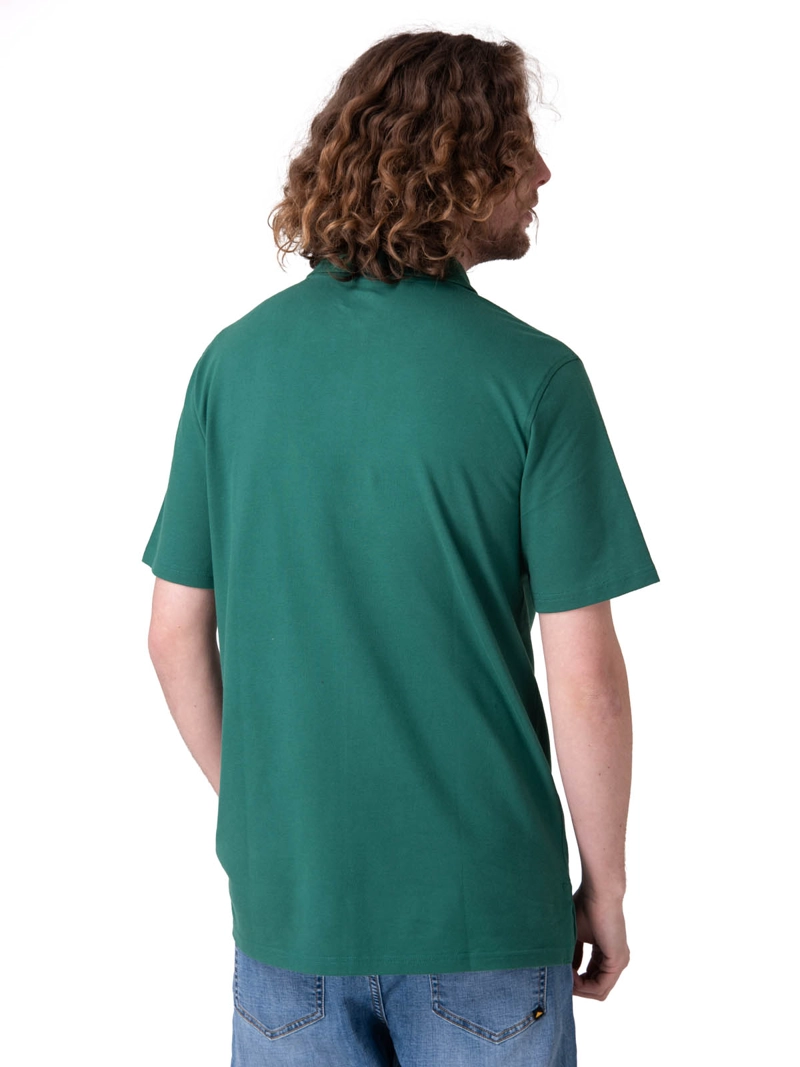 POLERA MANGA CORTA CAT LOGO PIQUE POLO HOMBRE VERDE CAT - 2
