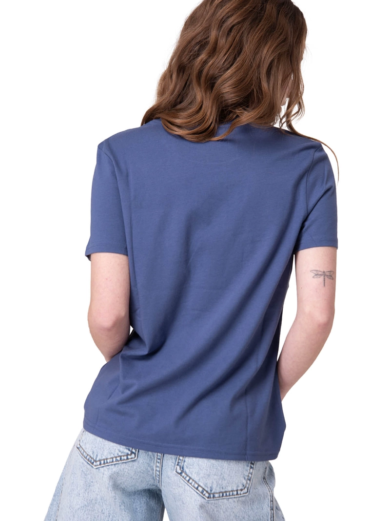 POLERA MANGA CORTA CATERPILLAR LOGO TEE MUJER AZUL CAT - 2