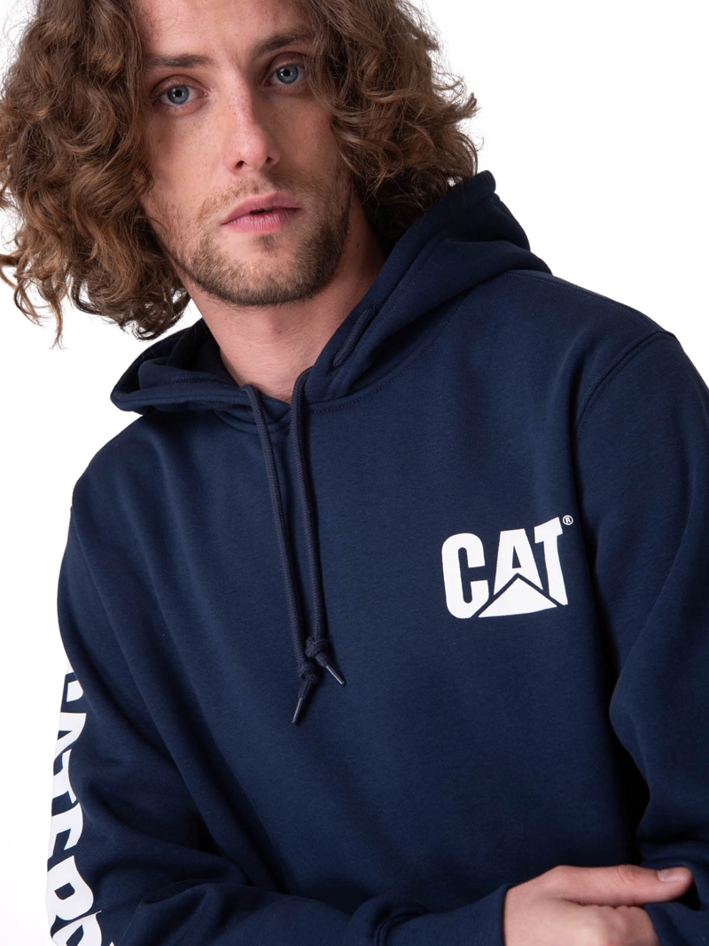 POLERON TRADEMARK BANNER PUL HOMBRE AZUL CAT - 4