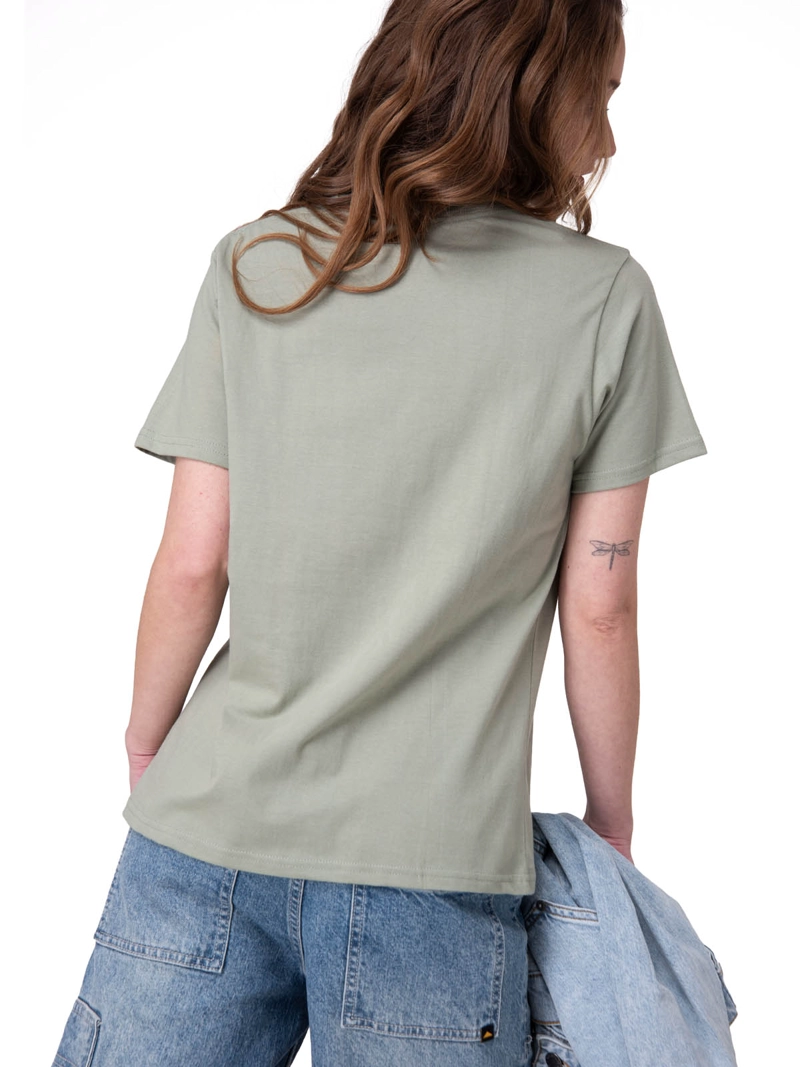 POLERA MANGA CORTA CATERPILLAR SCRIPT G MUJER VERDE CAT - 2
