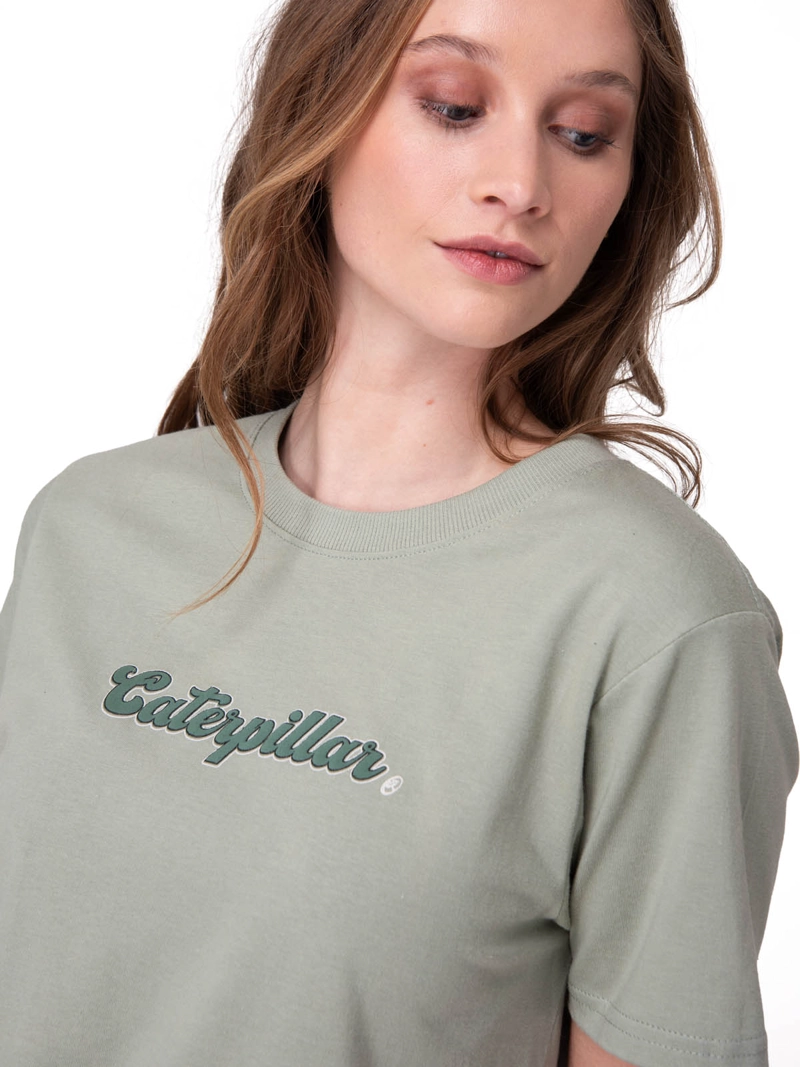 POLERA MANGA CORTA CATERPILLAR SCRIPT G MUJER VERDE CAT - 4