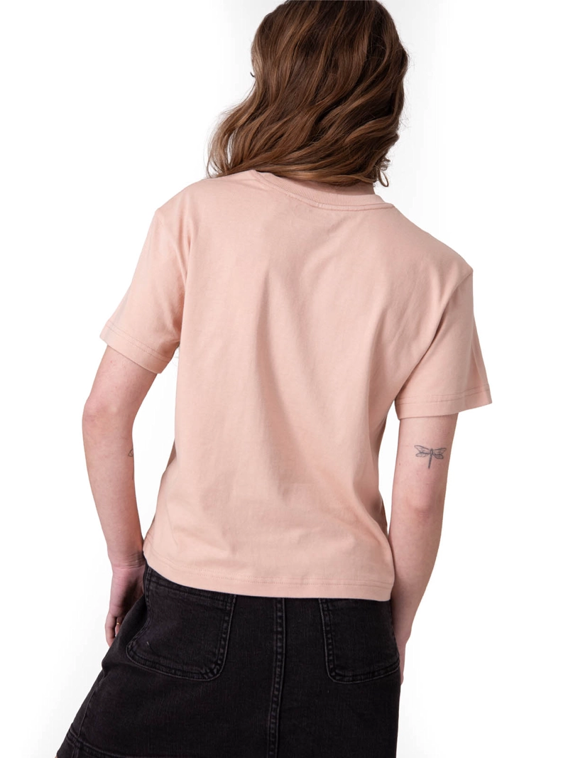POLERA MANGA CORTA BOXY FLOWER GRAPHIC MUJER ROSADO CAT - 2