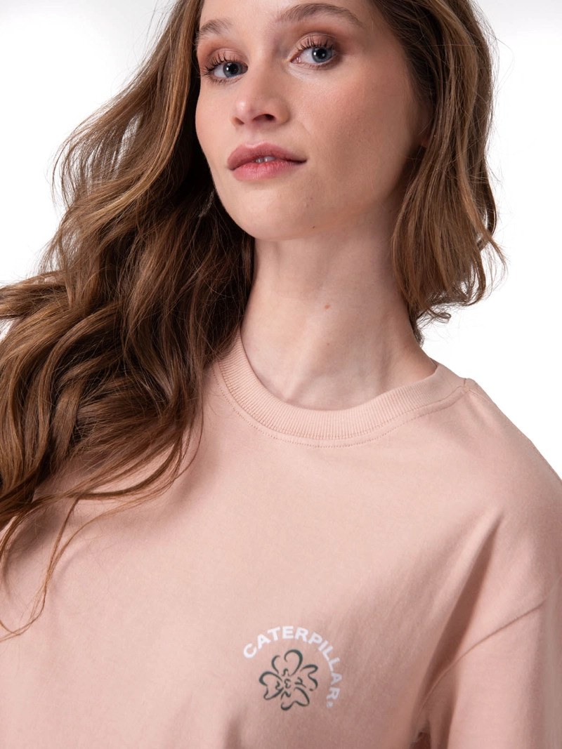 POLERA MANGA CORTA BOXY FLOWER GRAPHIC MUJER ROSADO CAT - 4