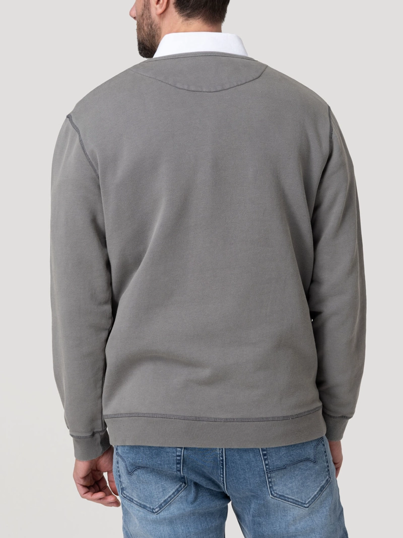 POLERON ALGODON ORGANICO HOMBRE FRATELI AZUL ROCKFORD - 6