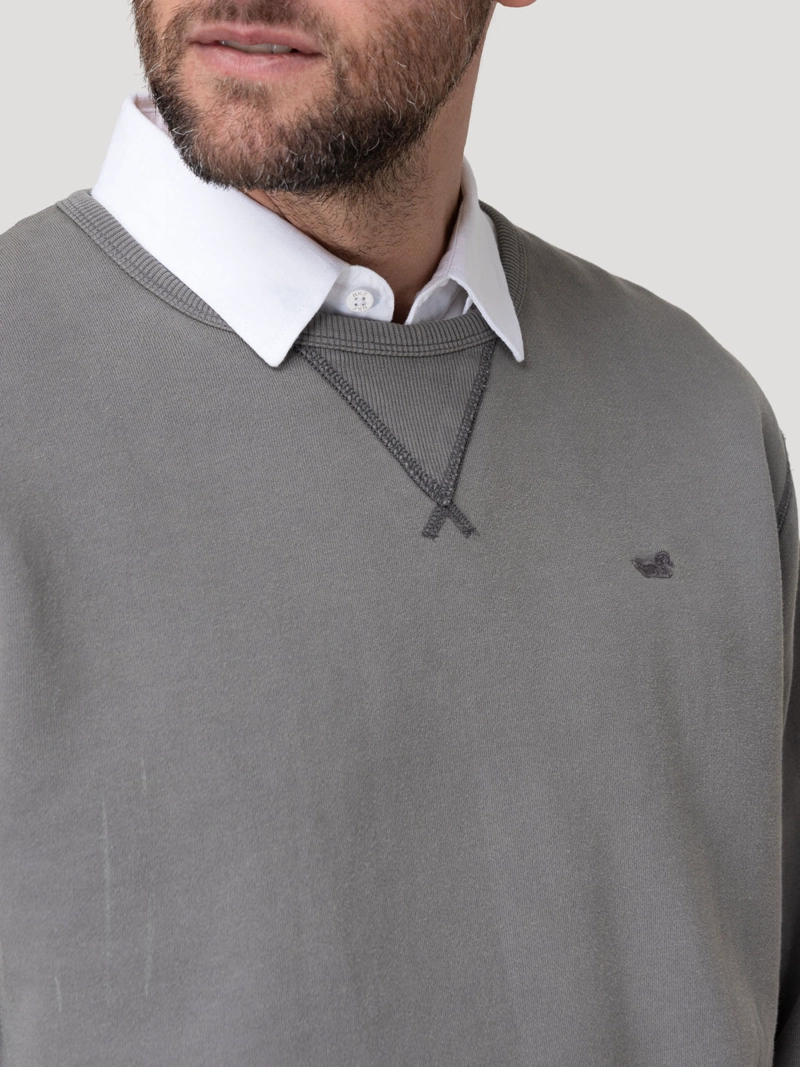 POLERON ALGODON ORGANICO HOMBRE FRATELI AZUL ROCKFORD - 7