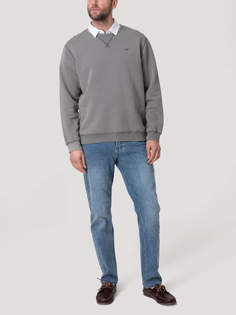 POLERON ALGODON ORGANICO HOMBRE FRATELI AZUL ROCKFORD - 8