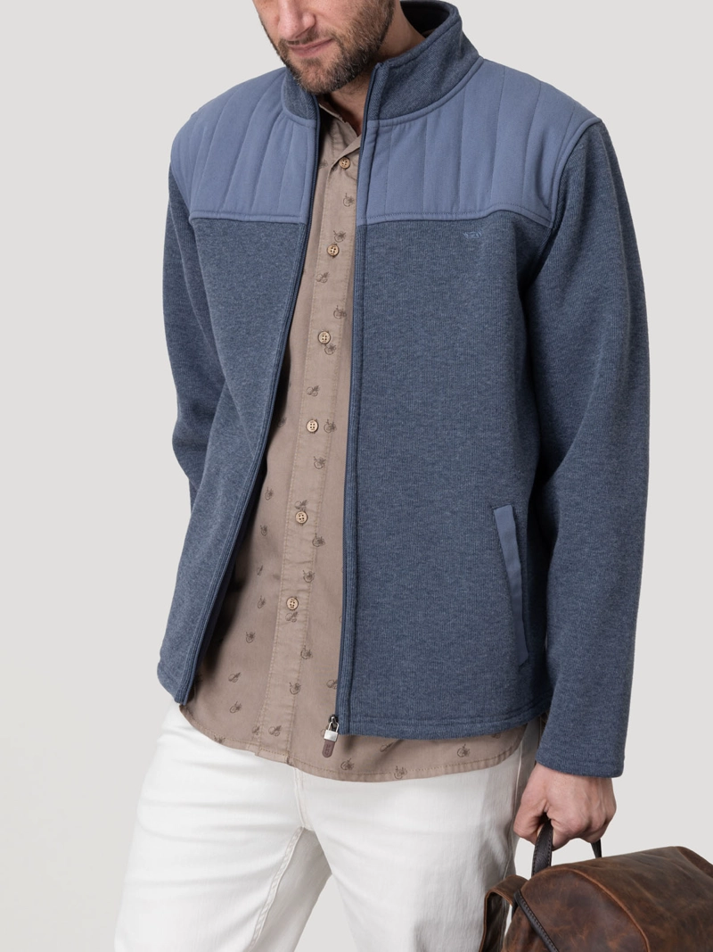 POLAR ALGODON ORGANICO HOMBRE PARMA AZUL ROCKFORD - 5