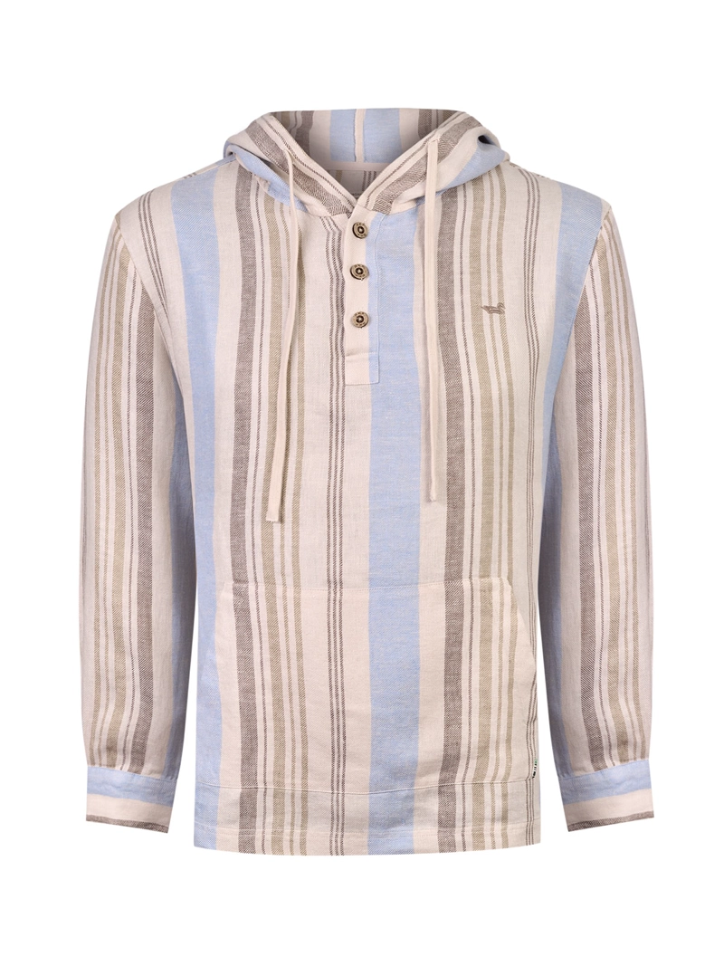 POLERON LINO ORGANICO HOMBRE LINEN MULTICOLOR ROCKFORD - 1