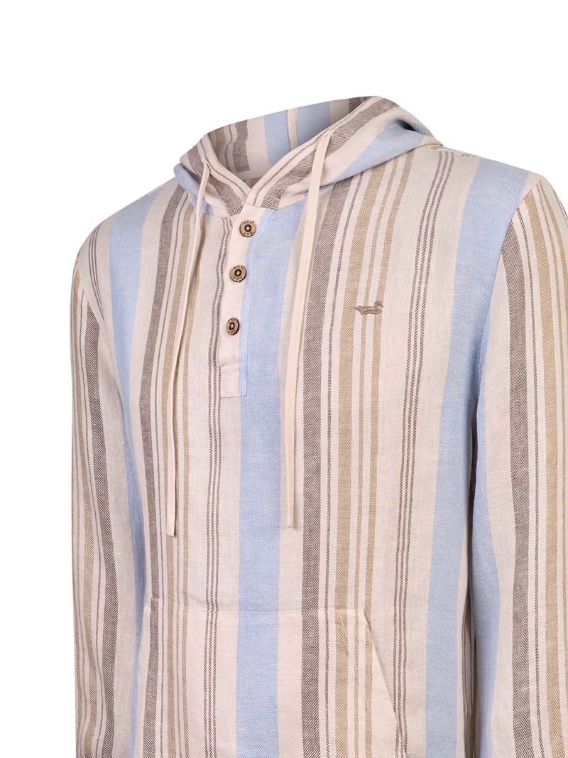 POLERON LINO ORGANICO HOMBRE LINEN MULTICOLOR ROCKFORD - 4