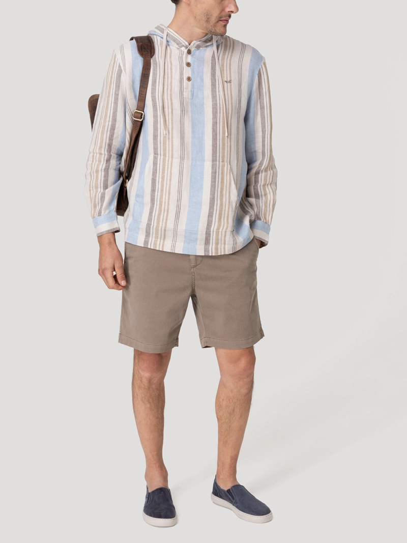 POLERON LINO ORGANICO HOMBRE LINEN MULTICOLOR ROCKFORD - 9