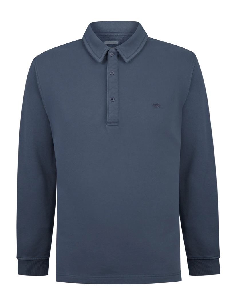 POLERON ALGODON ORGANICO HOMBRE ROUTE AZUL ROCKFORD - 1
