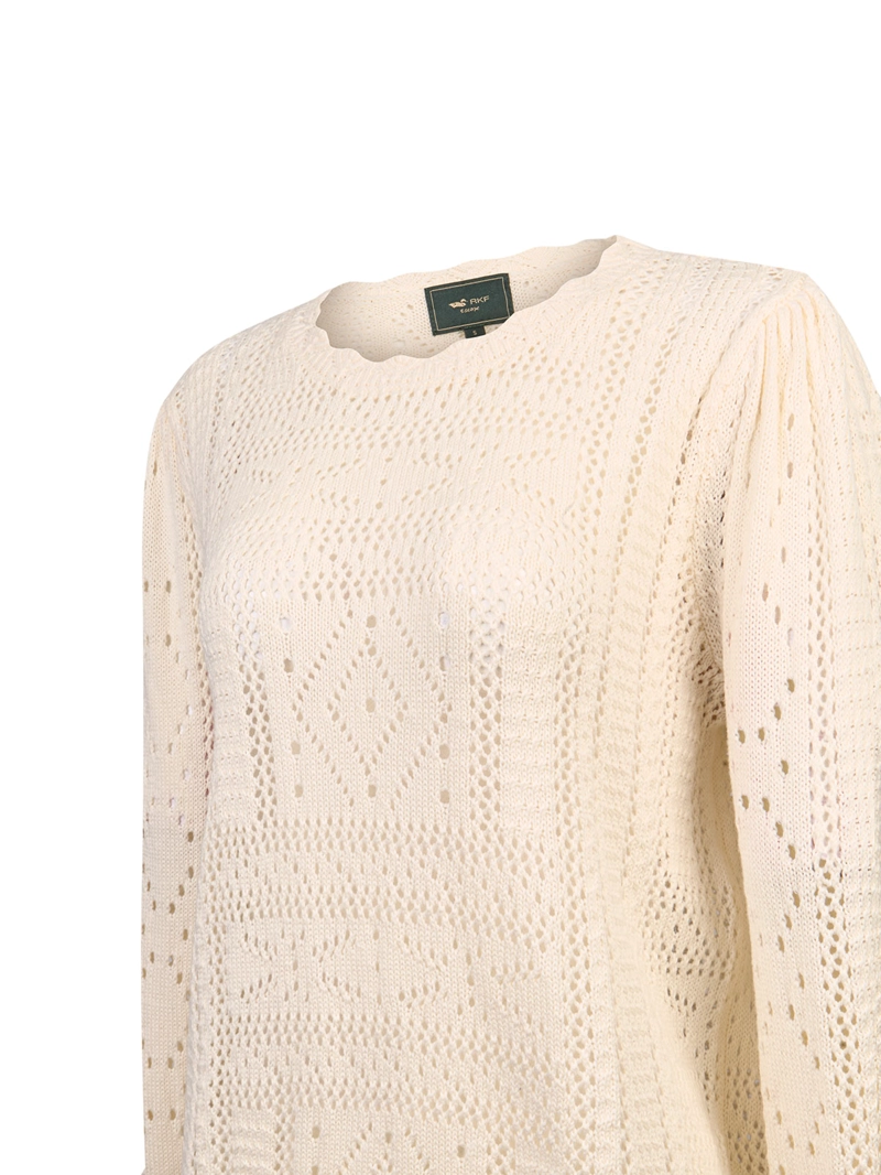 SWEATER ALGODON ORGANICO MUJER IGNARA BEIGE ROCKFORD - 4