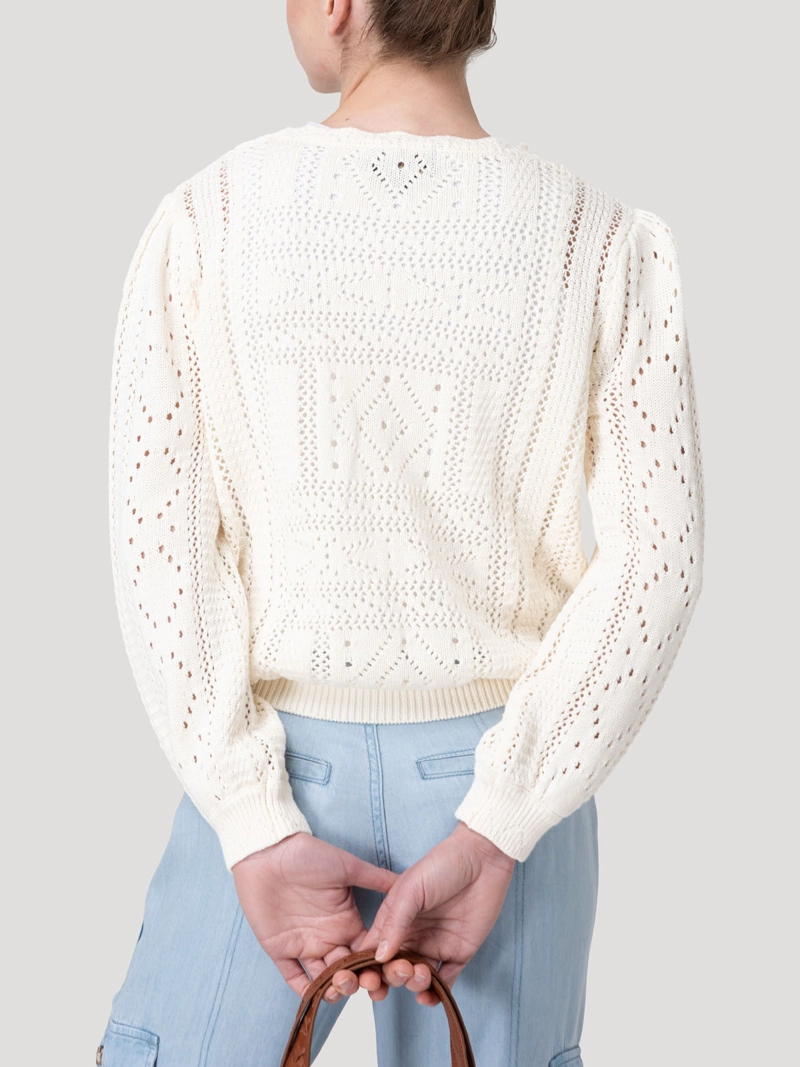 SWEATER ALGODON ORGANICO MUJER IGNARA BEIGE ROCKFORD - 6