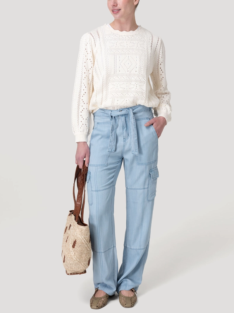 SWEATER ALGODON ORGANICO MUJER IGNARA BEIGE ROCKFORD - 8