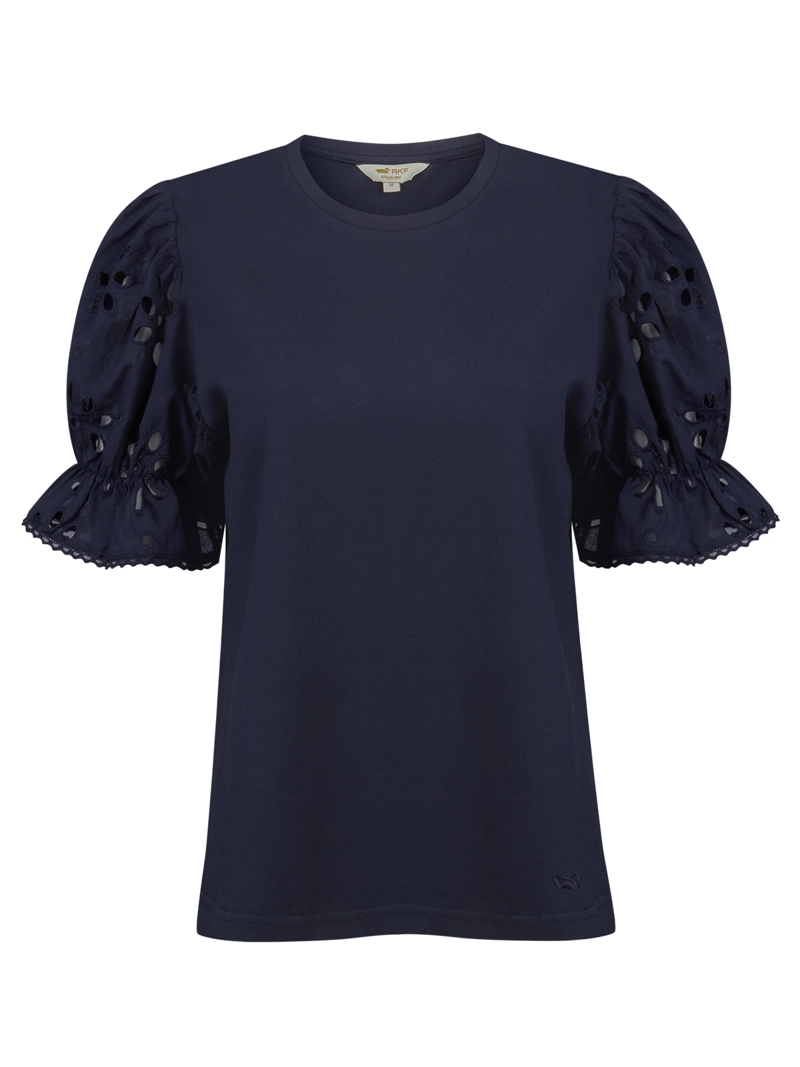 POLERA FIBRAS NATURALES MUJER VERBENA AZUL ROCKFORD - 1