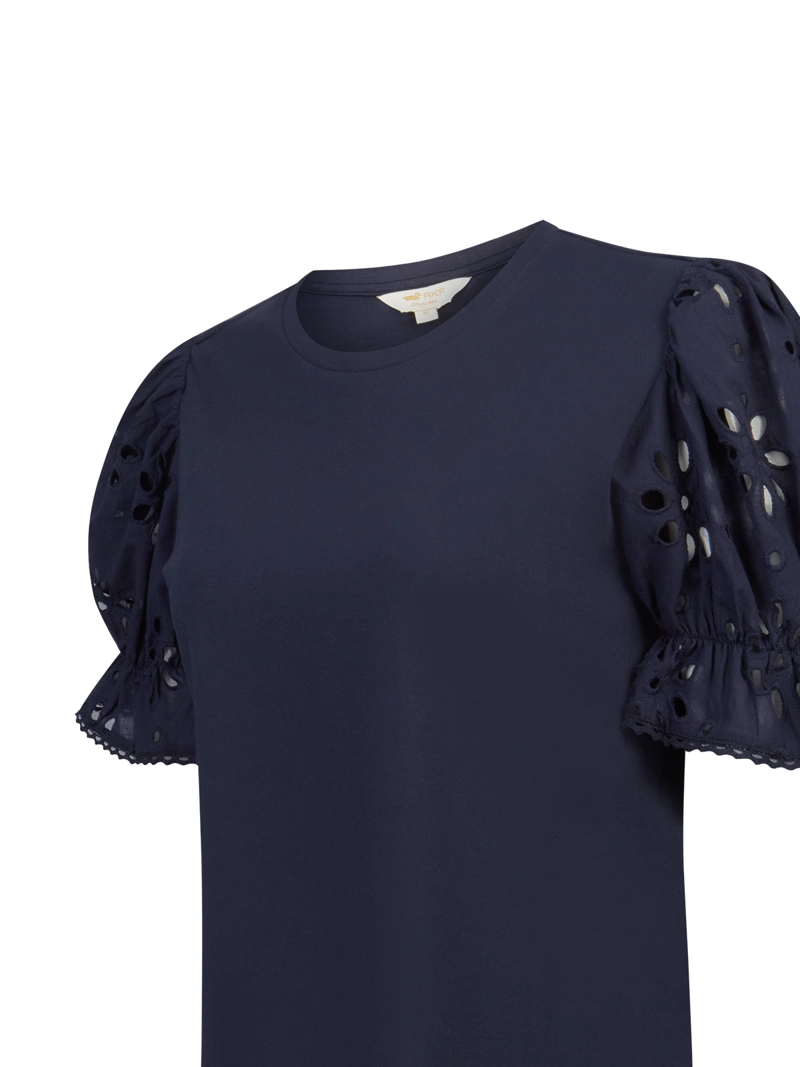 POLERA FIBRAS NATURALES MUJER VERBENA AZUL ROCKFORD - 4