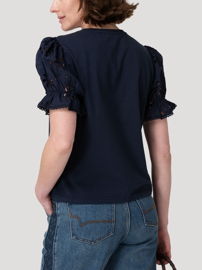 POLERA FIBRAS NATURALES MUJER VERBENA AZUL ROCKFORD - 5