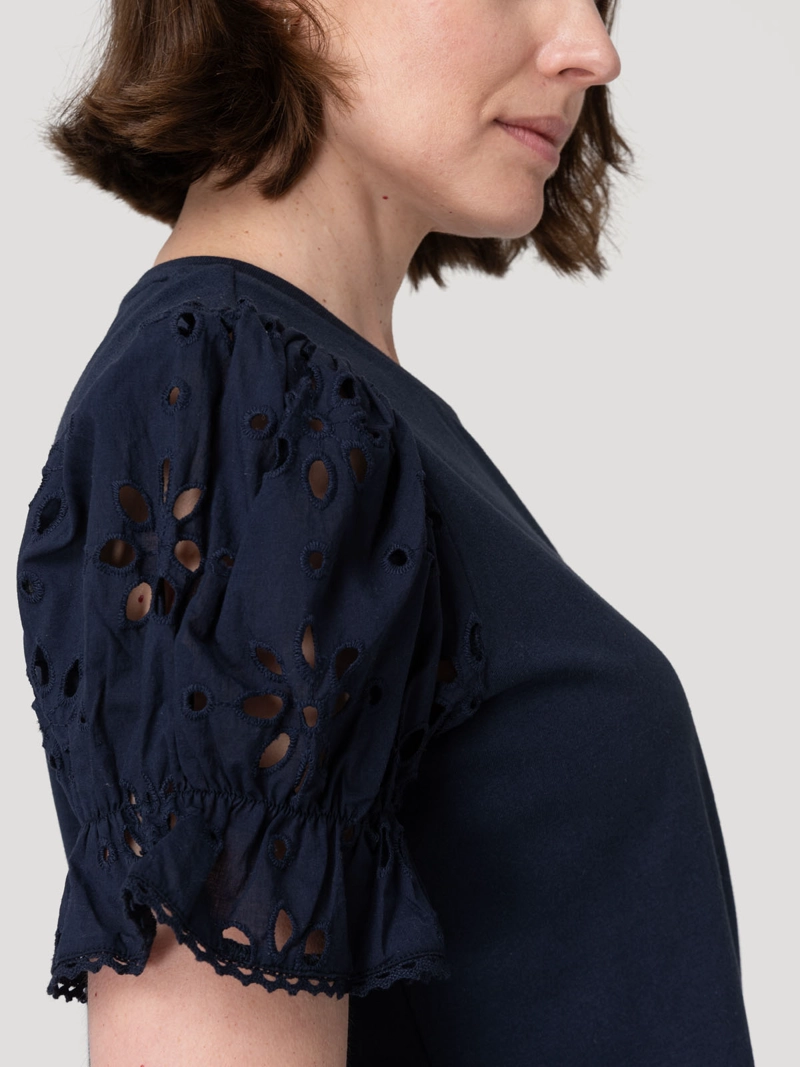 POLERA FIBRAS NATURALES MUJER VERBENA AZUL ROCKFORD - 7