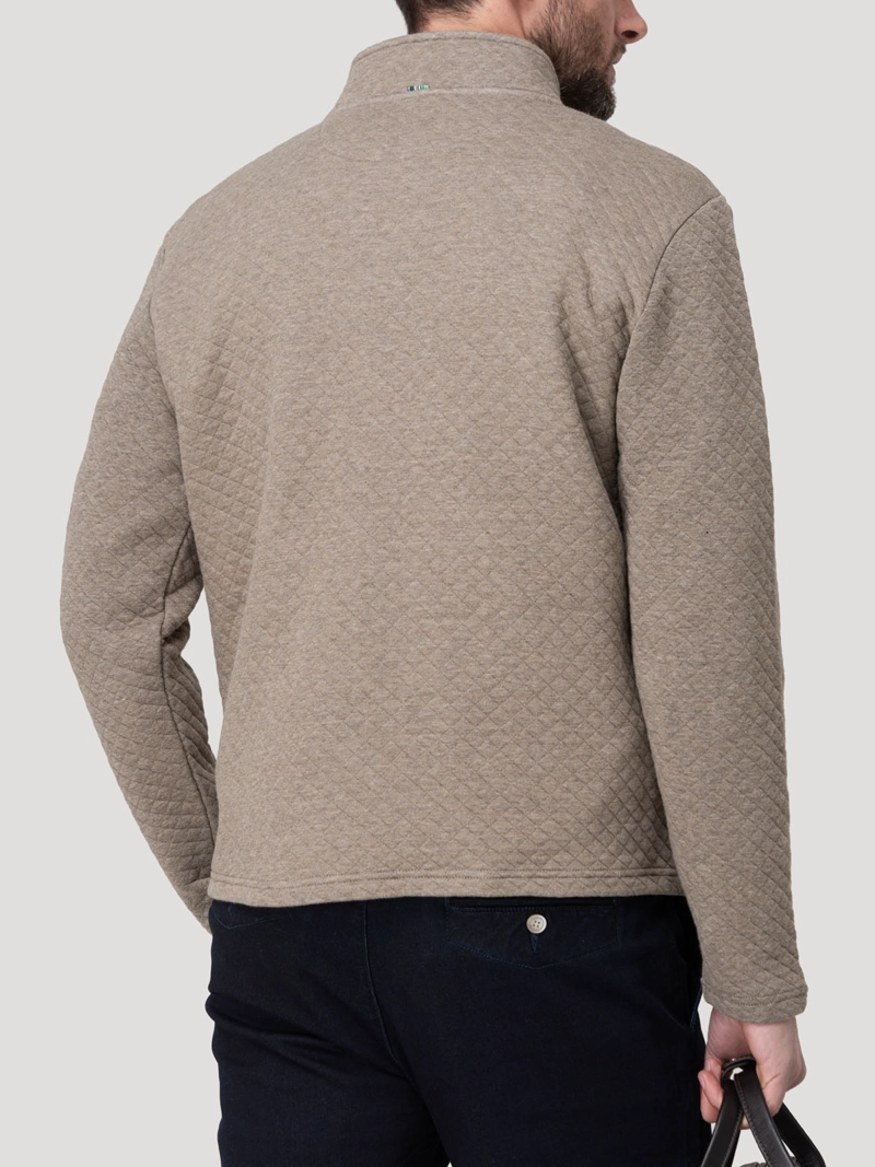 POLERON ALGODON ORGANICO HOMBRE GENOVA CAFE  ROCKFORD - 6