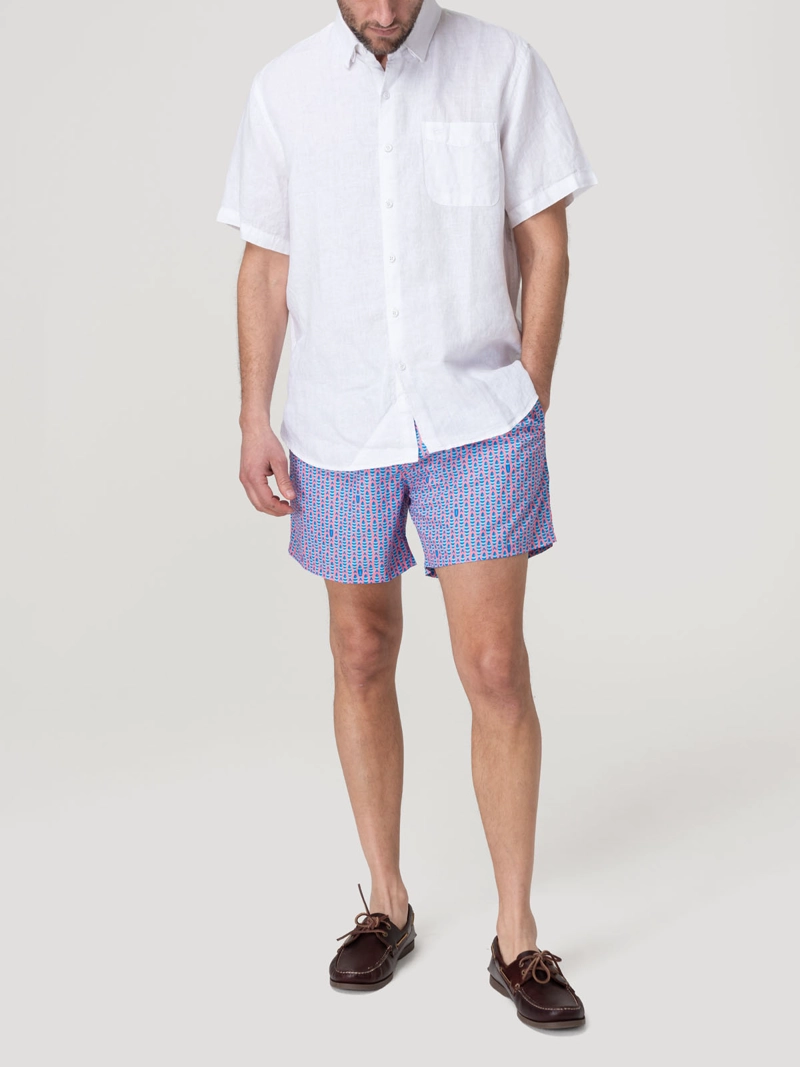 CAMISA LINO ORGANICO HOMBRE LINENSHORT BLANCO ROCKFORD - 9