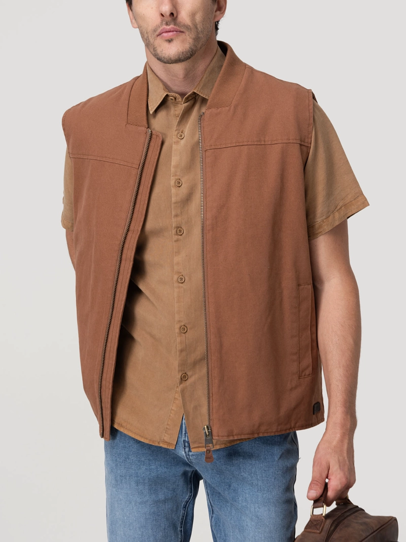 CHAQUETA ALGODON ORGANICO HOMBRE SAVONA CAFE  ROCKFORD - 5