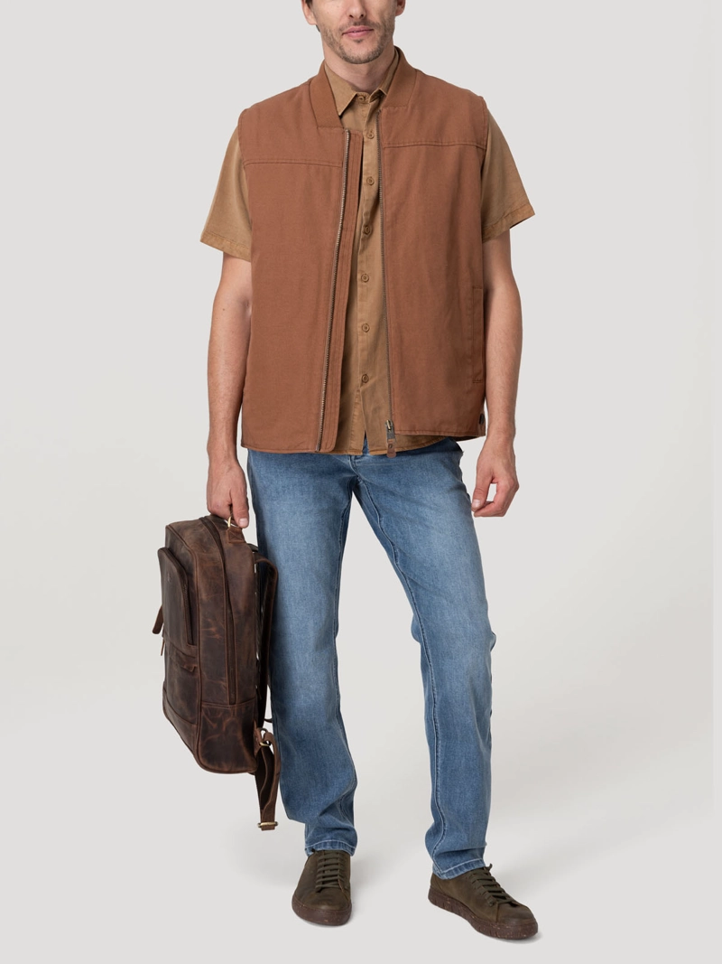 CHAQUETA ALGODON ORGANICO HOMBRE SAVONA CAFE  ROCKFORD - 9
