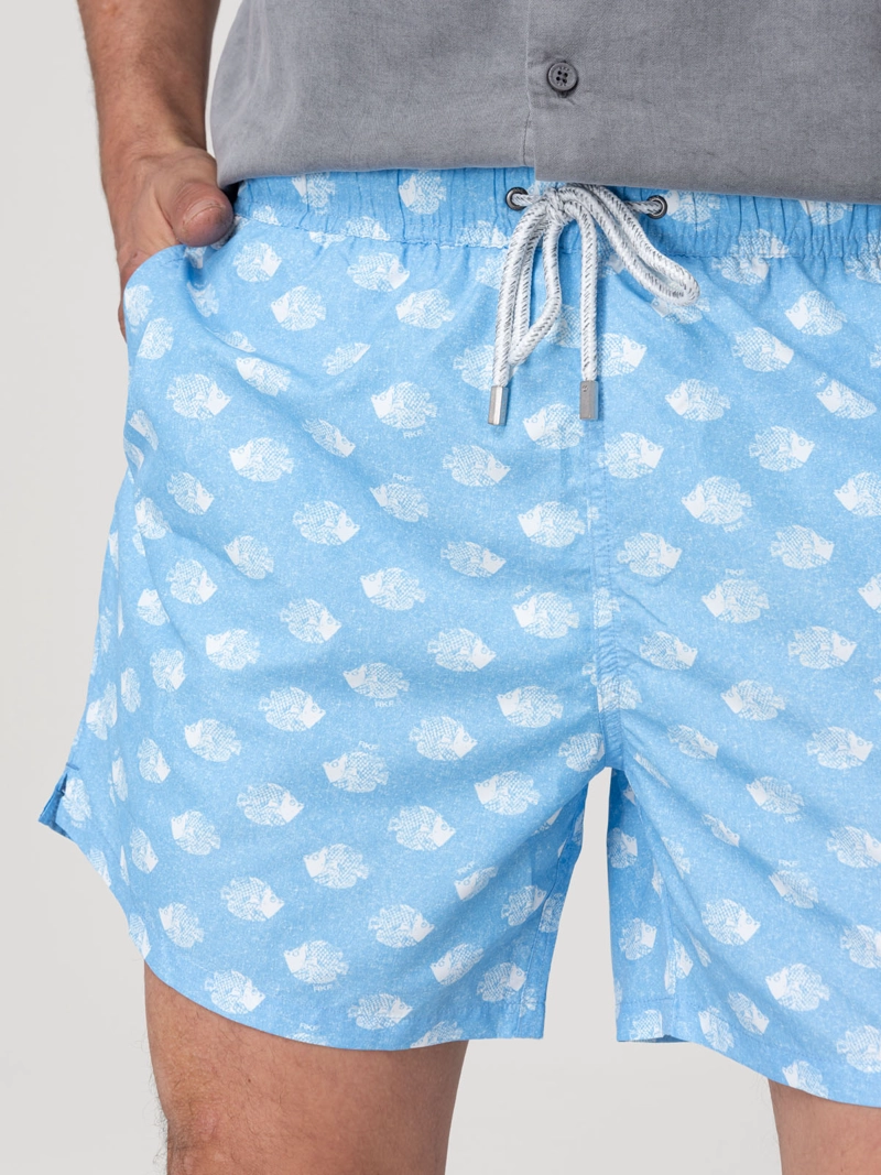 Traje De Baño Hombre Izam Celeste Rockford - 7