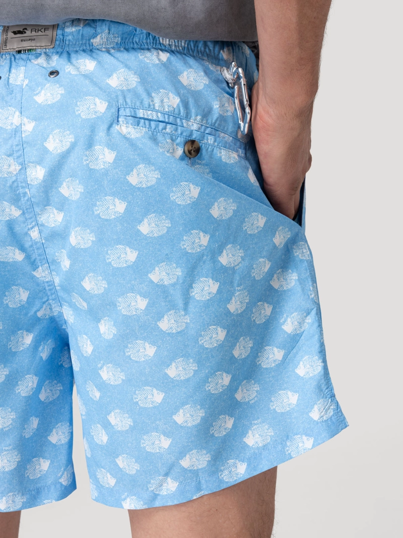 Traje De Baño Hombre Izam Celeste Rockford - 8