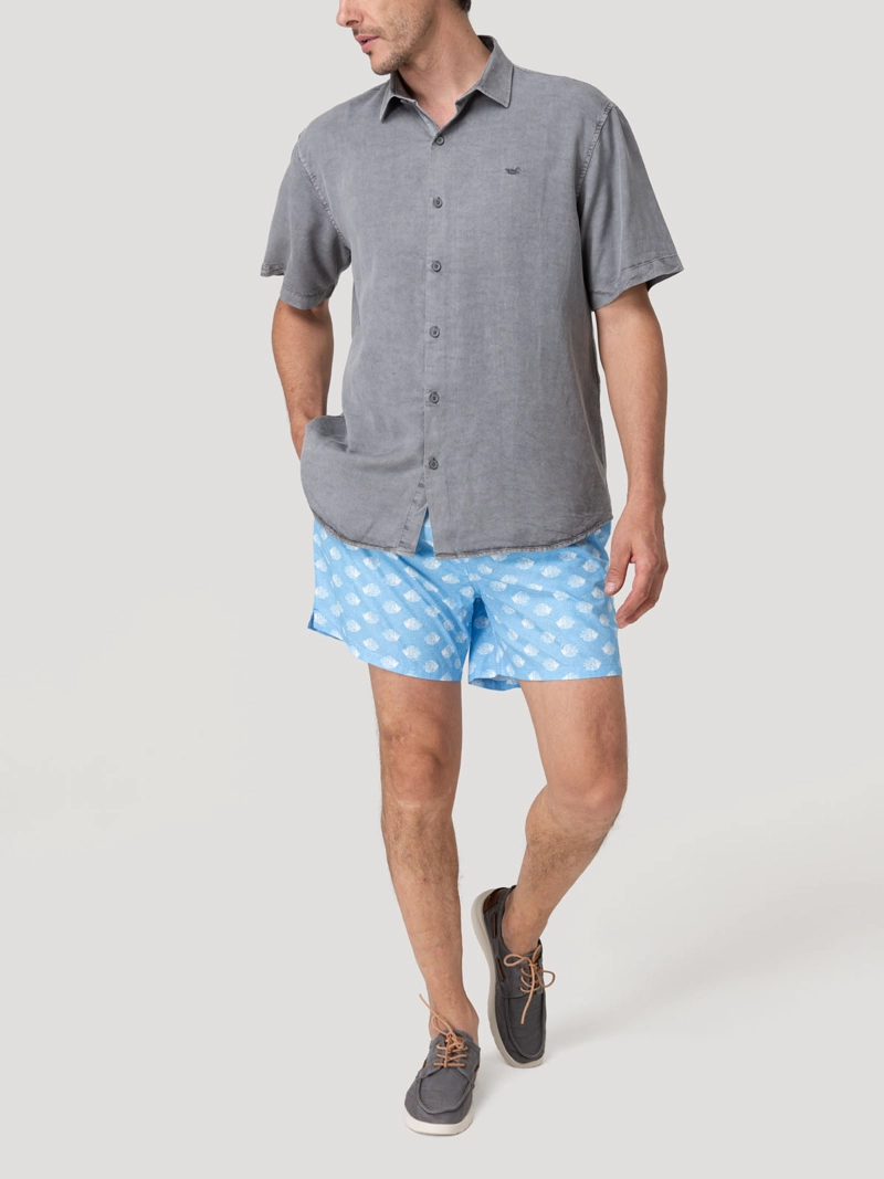 Traje De Baño Hombre Izam Celeste Rockford - 9