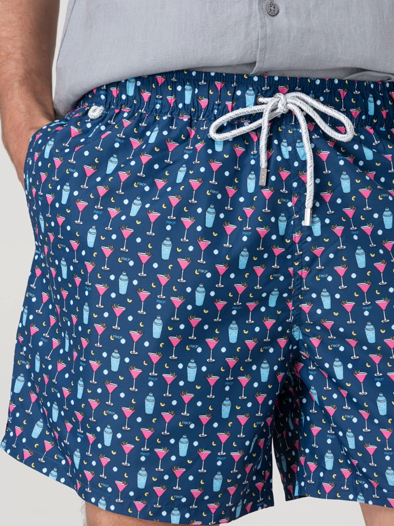 Traje De Baño Hombre Izam Azul Rockford - 7