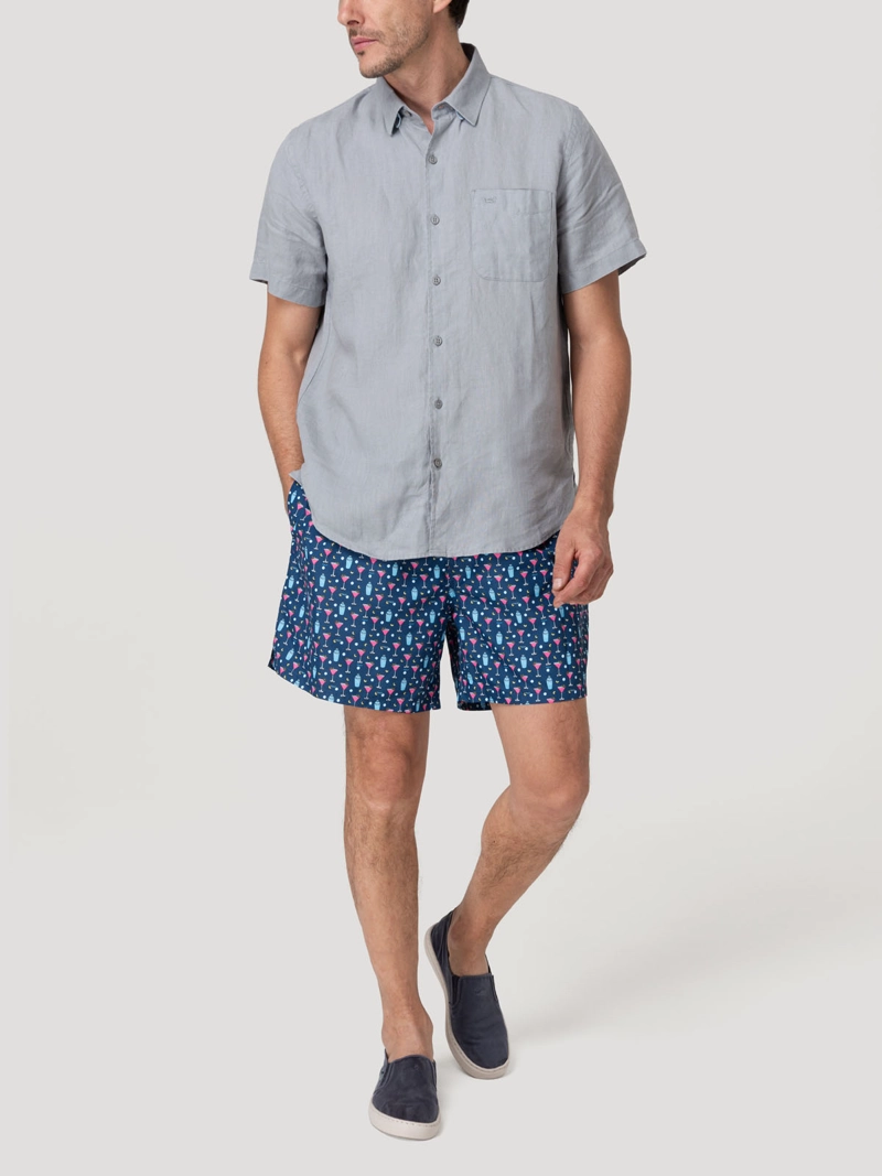 Traje De Baño Hombre Izam Azul Rockford - 9