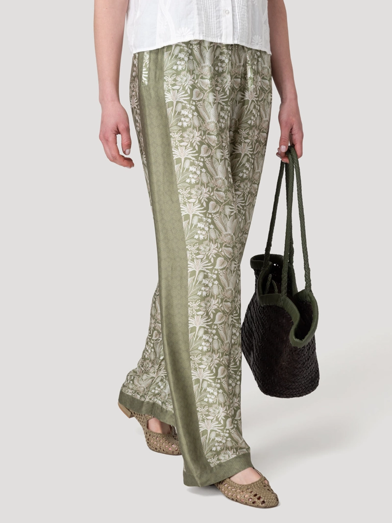 PANTALON RAYON MUJER LUNEA VERDE ROCKFORD - 5