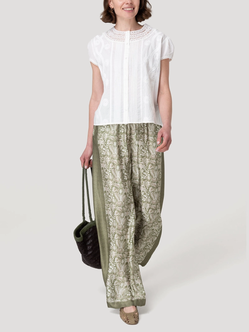 PANTALON RAYON MUJER LUNEA VERDE ROCKFORD - 9