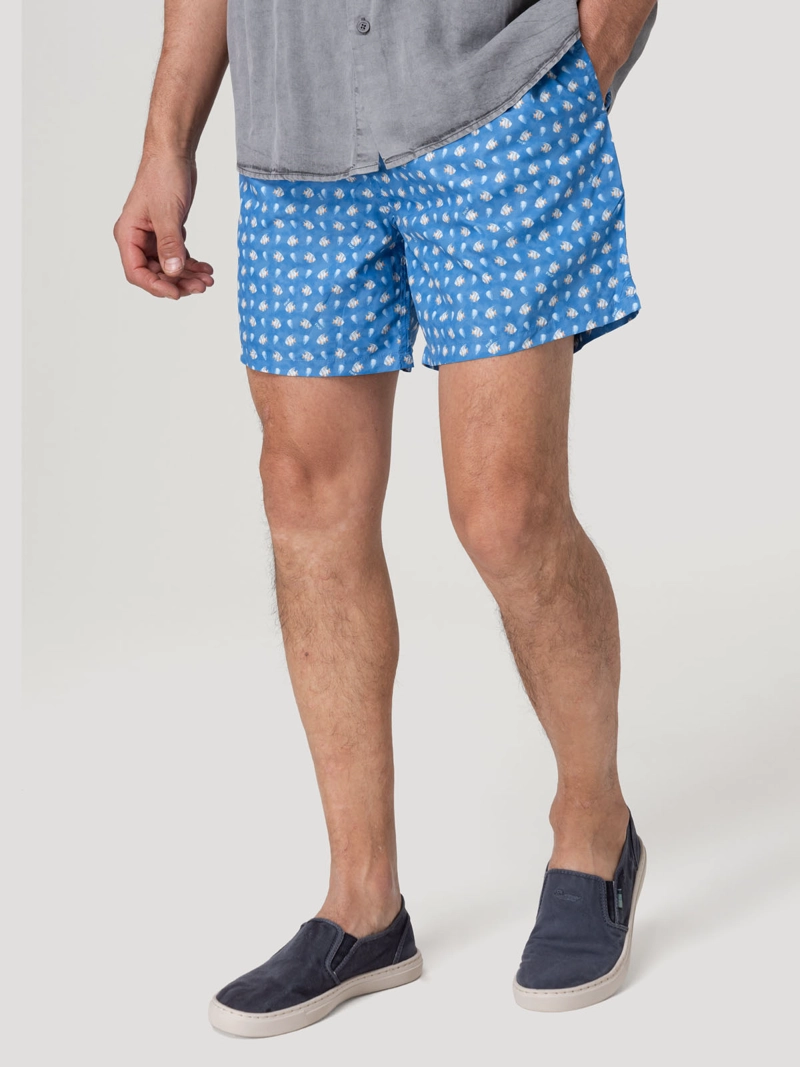 Traje De Baño Hombre Izam Marino Rockford - 5