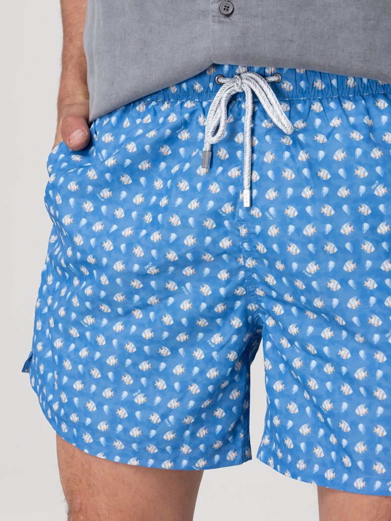 Traje De Baño Hombre Izam Marino Rockford - 7