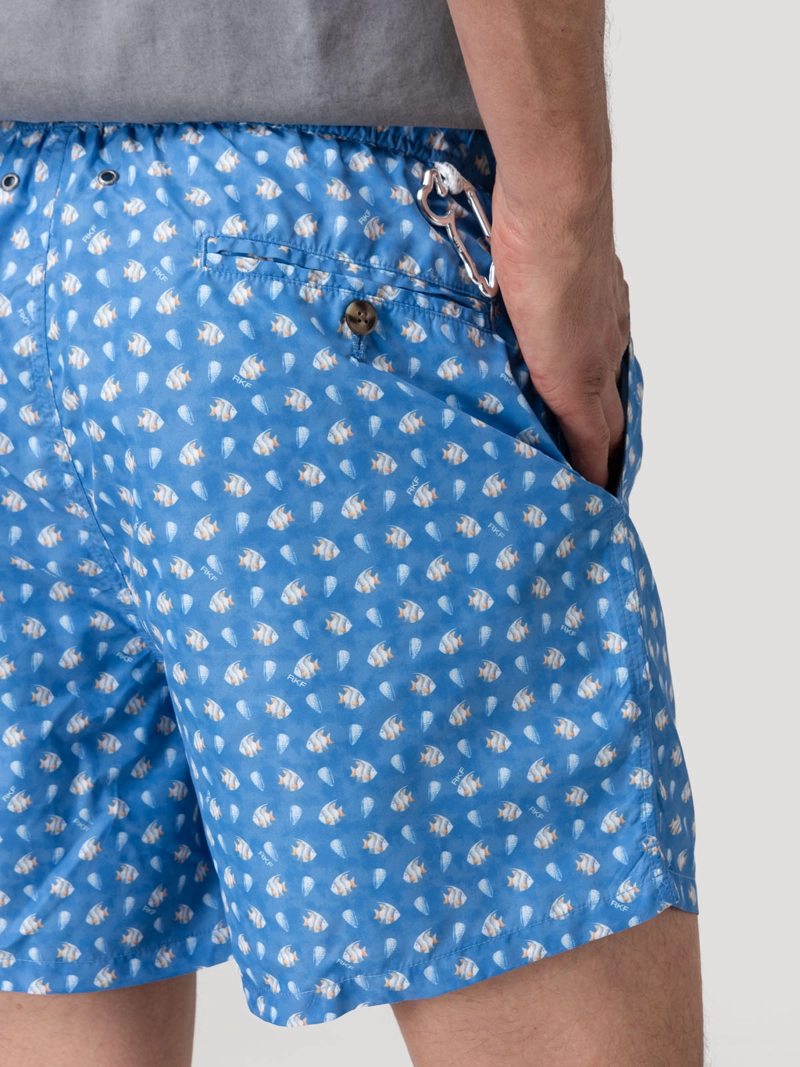 Traje De Baño Hombre Izam Marino Rockford - 8