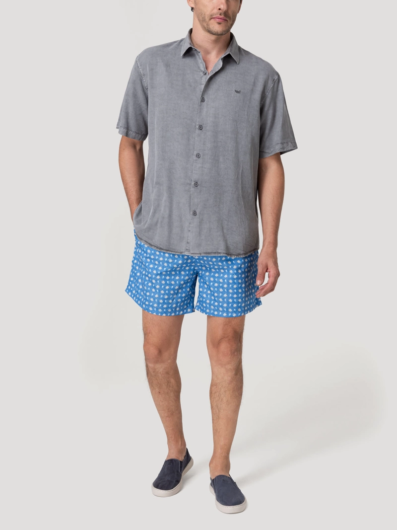 Traje De Baño Hombre Izam Marino Rockford - 9