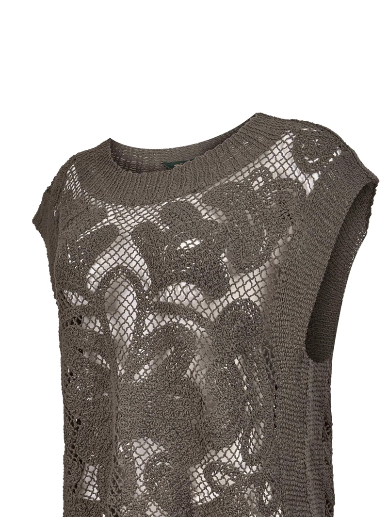 POLERA ALGODON ORGANICO MUJER KAIMANA VERDE ROCKFORD - 4