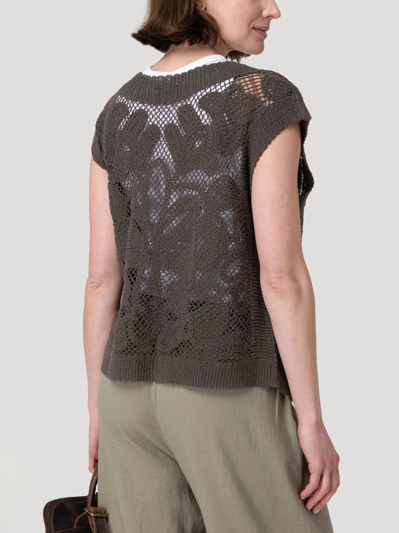 POLERA ALGODON ORGANICO MUJER KAIMANA VERDE ROCKFORD - 6