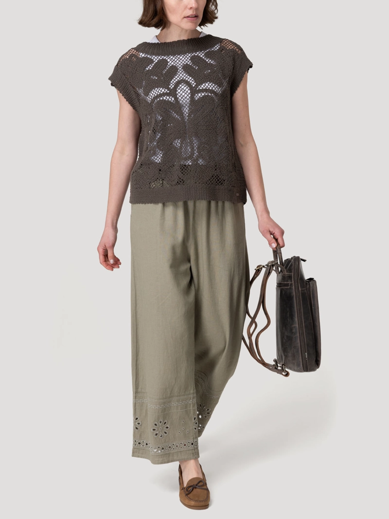 POLERA ALGODON ORGANICO MUJER KAIMANA VERDE ROCKFORD - 8