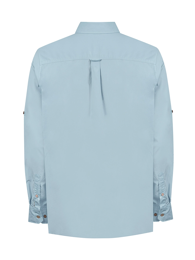 CAMISA ALGODON ORGANICO HOMBRE GALITON CELESTE ROCKFORD - 2